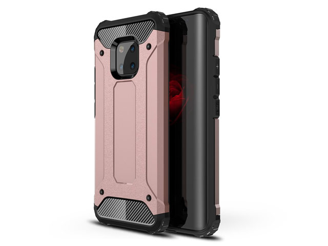 Чехол Yotrix Defense case для Huawei Mate 20 pro (розово-золотистый, пластиковый)