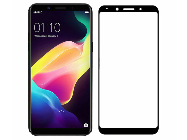 Защитное стекло Yotrix 3D Pro Glass Protector для Oppo A83 (черное)