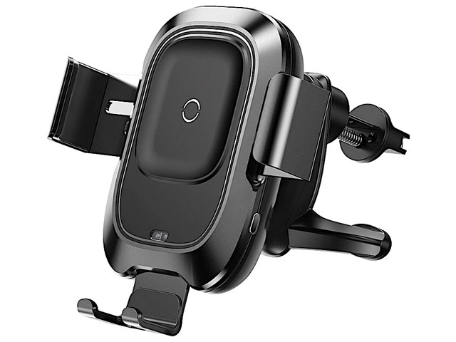 Беспроводное зарядное устройство Baseus Car Airvent Wireless Charger (черное, автомобильное, автозахват, Fast Charge, QI)