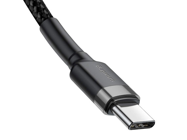 USB-кабель Baseus Cafule Cable универсальный (USB-C, 1 метр, черный, PD 3.1, 100W, 10Gbps)