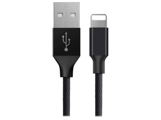 USB-кабель Baseus Yiven Cable (Lightning, черный, 1.2 м, 3A)