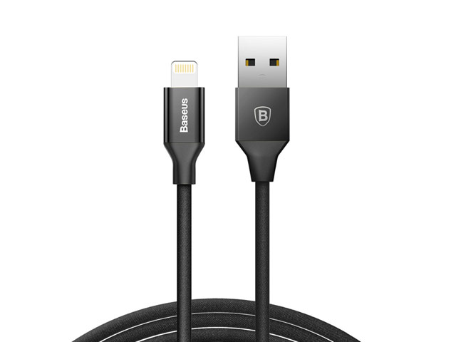 USB-кабель Baseus Yiven Cable (Lightning, черный, 1.2 м, 3A)