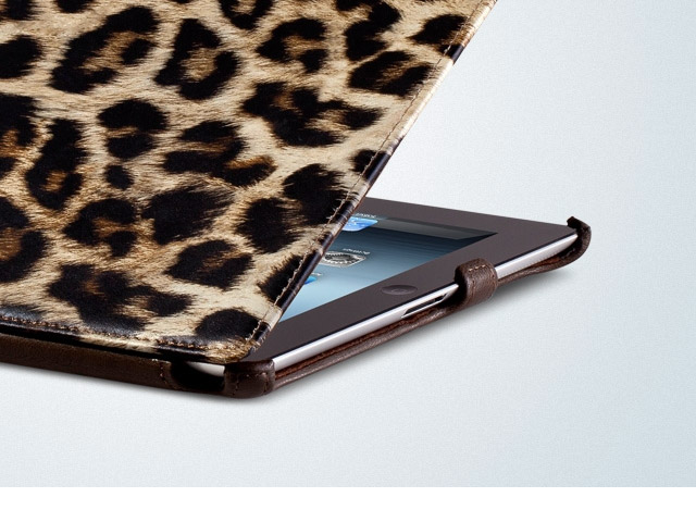 Чехол Momax The Core GM Case для Apple iPad 2/new iPad (Leopard, черный, кожанный)