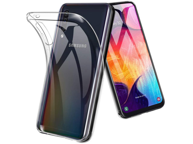 Чехол Yotrix UltrathinCase для Samsung Galaxy A50 (прозрачный, гелевый)