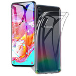 Чехол Yotrix UltrathinCase для Samsung Galaxy A70 (прозрачный, гелевый)