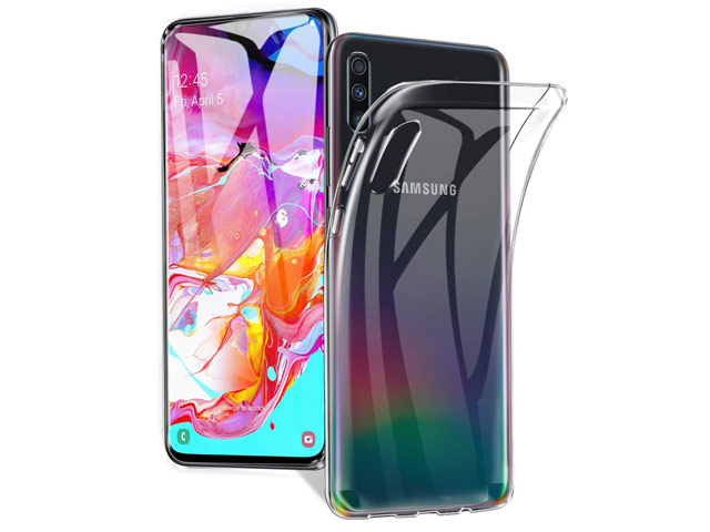 Чехол Yotrix UltrathinCase для Samsung Galaxy A70 (прозрачный, гелевый)