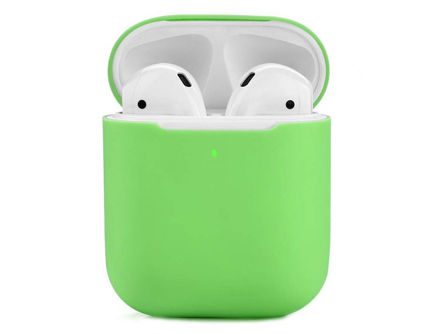 Чехол Synapse Protection Case для Apple AirPods (светло-зеленый, силиконовый)