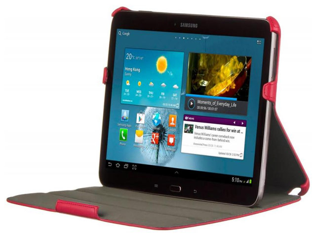 Чехол Yotrix FlipCase для Samsung Galaxy Tab 3 10.1 P5200 (красный, кожанный)
