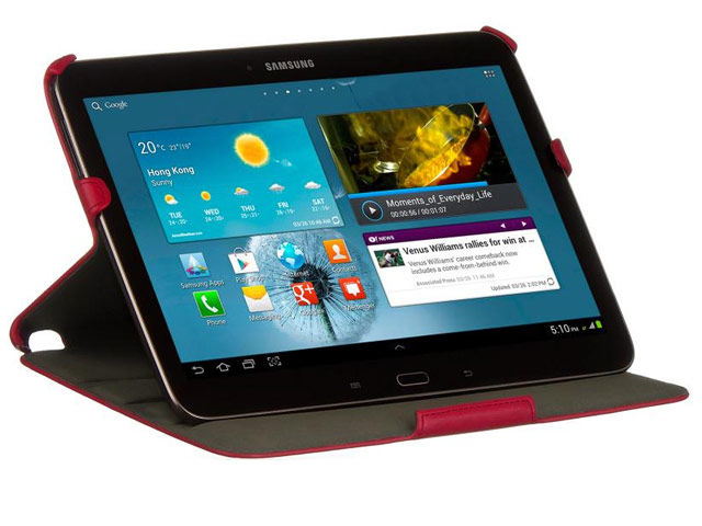 Чехол Yotrix FlipCase для Samsung Galaxy Tab 3 10.1 P5200 (красный, кожанный)
