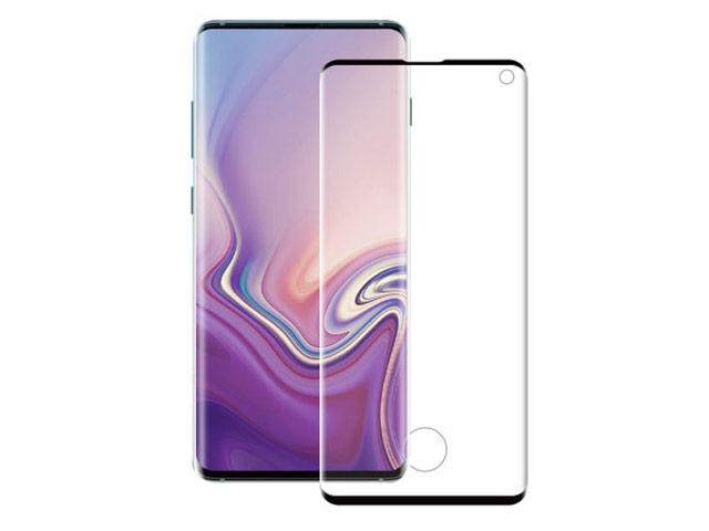 Защитное стекло Yotrix 3D Advance Glass Protector для Samsung Galaxy S10 (черное)