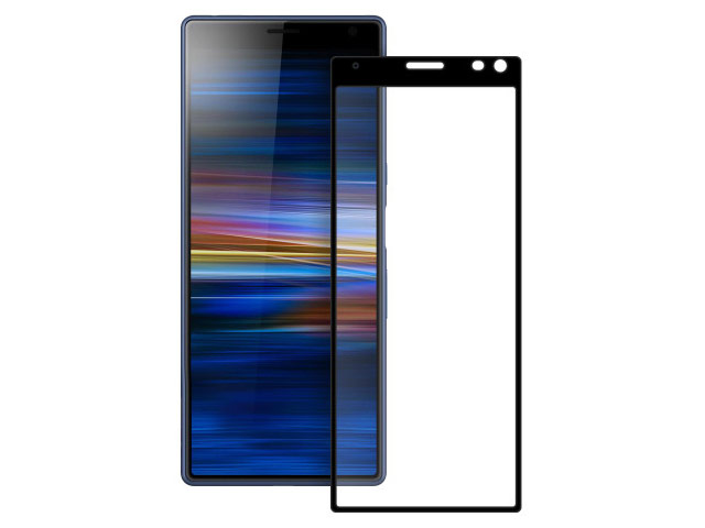 Защитное стекло Yotrix 3D Glass Protector для Sony Xperia 10 (черное)