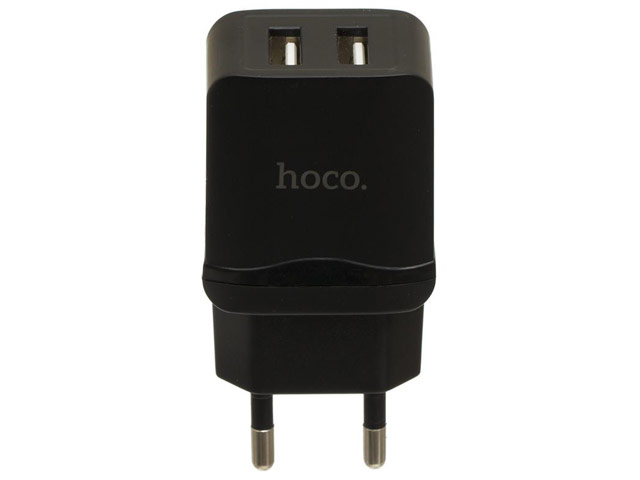 Зарядное устройство Hoco Superior Charger C33A универсальное (сетевое, 2.4A, 2xUSB, черное)