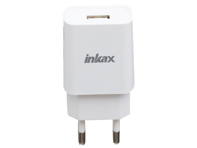 Зарядное устройство Inkax Minimalism Charger универсальное (сетевое, 2.4A, белое)