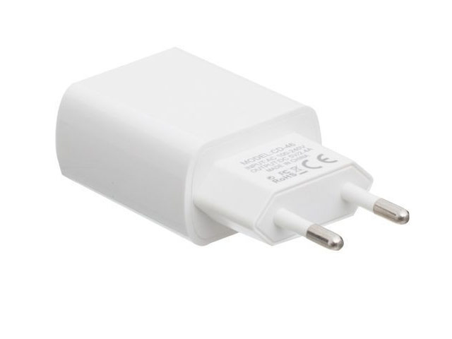 Зарядное устройство Inkax Minimalism Charger универсальное (сетевое, 2.4A, белое)