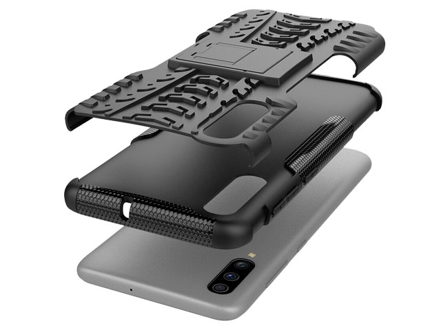 Чехол Yotrix Shockproof case для Samsung Galaxy A70 (синий, пластиковый)