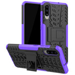 Чехол Yotrix Shockproof case для Samsung Galaxy A70 (фиолетовый, пластиковый)