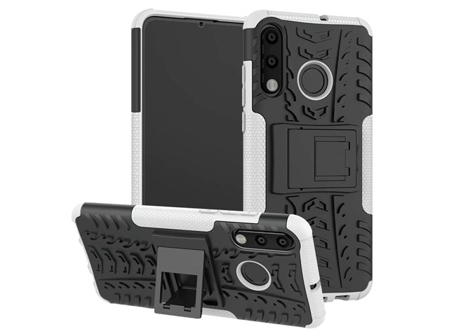 Чехол Yotrix Shockproof case для Huawei P30 lite (белый, пластиковый)