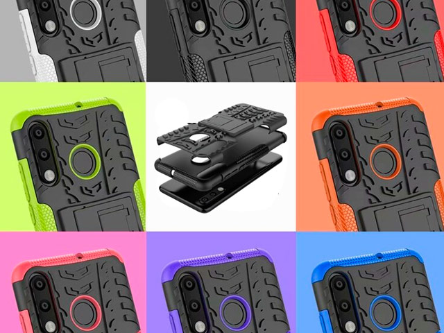Чехол Yotrix Shockproof case для Huawei P30 lite (зеленый, пластиковый)