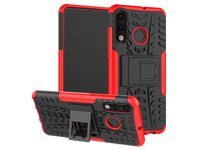 Чехол Yotrix Shockproof case для Huawei P30 lite (красный, пластиковый)