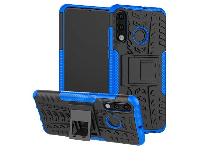 Чехол Yotrix Shockproof case для Huawei P30 lite (синий, пластиковый)