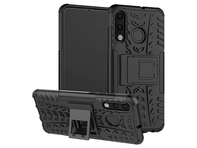 Чехол Yotrix Shockproof case для Huawei P30 lite (черный, пластиковый)