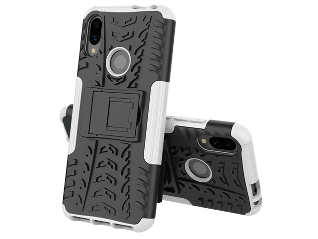 Чехол Yotrix Shockproof case для Xiaomi Redmi Note 7 (белый, пластиковый)