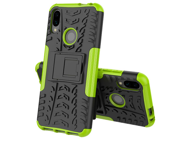 Чехол Yotrix Shockproof case для Xiaomi Redmi Note 7 (зеленый, пластиковый)