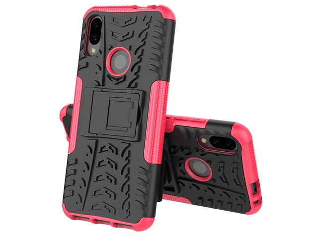 Чехол Yotrix Shockproof case для Xiaomi Redmi Note 7 (розовый, пластиковый)