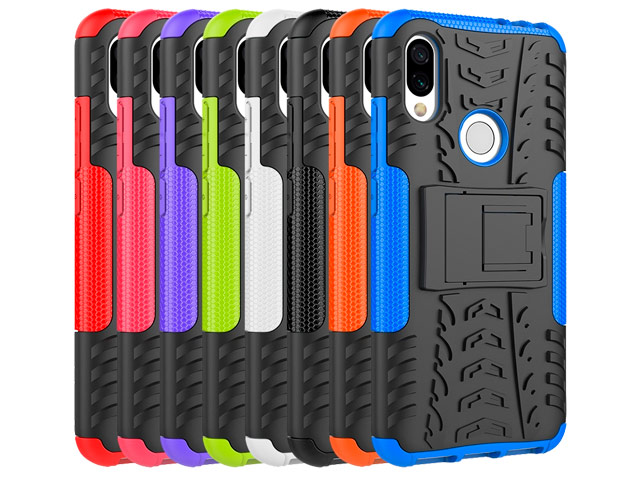 Чехол Yotrix Shockproof case для Xiaomi Redmi Note 7 (синий, пластиковый)