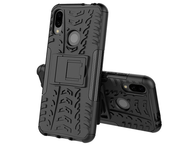 Чехол Yotrix Shockproof case для Xiaomi Redmi Note 7 (черный, пластиковый)