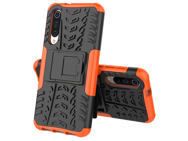 Чехол Yotrix Shockproof case для Xiaomi Mi 9 (оранжевый, пластиковый)