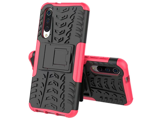 Чехол Yotrix Shockproof case для Xiaomi Mi 9 (розовый, пластиковый)