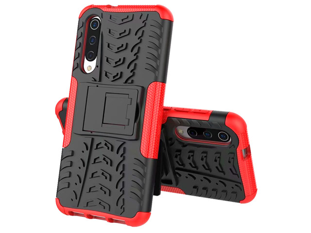 Чехол Yotrix Shockproof case для Xiaomi Mi 9 SE (красный, пластиковый)