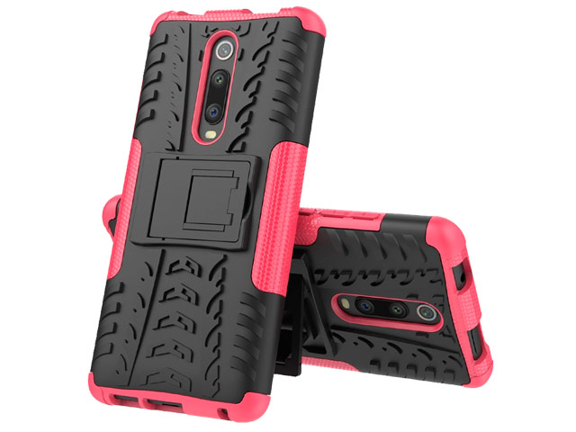 Чехол Yotrix Shockproof case для Xiaomi Mi 9T (розовый, пластиковый)