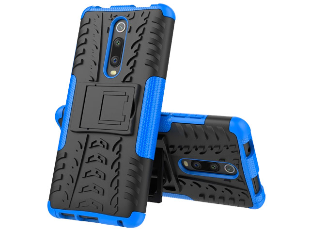 Чехол Yotrix Shockproof case для Xiaomi Mi 9T (синий, пластиковый)