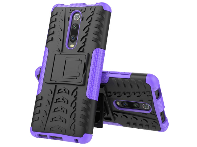 Чехол Yotrix Shockproof case для Xiaomi Mi 9T (фиолетовый, пластиковый)