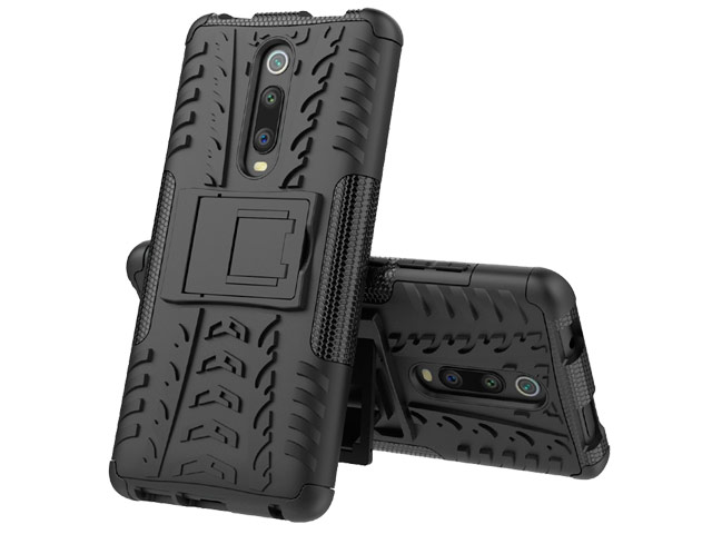 Чехол Yotrix Shockproof case для Xiaomi Mi 9T (черный, пластиковый)
