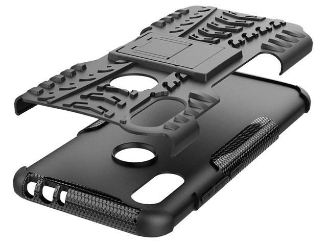 Чехол Yotrix Shockproof case для Xiaomi Redmi 7 (черный, пластиковый)