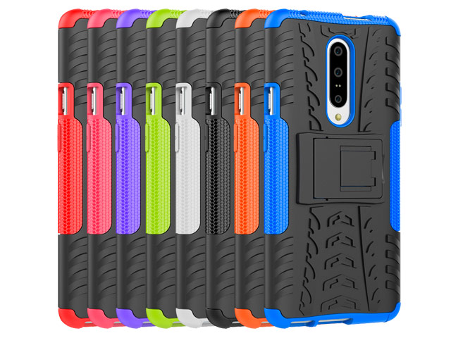Чехол Yotrix Shockproof case для OnePlus 7 pro (фиолетовый, пластиковый)