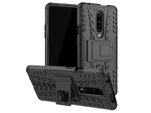 Чехол Yotrix Shockproof case для OnePlus 7 pro (черный, пластиковый)
