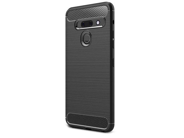 Чехол Yotrix Rugged Armor для LG G8 ThinQ (черный, гелевый)