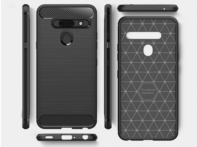 Чехол Yotrix Rugged Armor для LG G8 ThinQ (черный, гелевый)