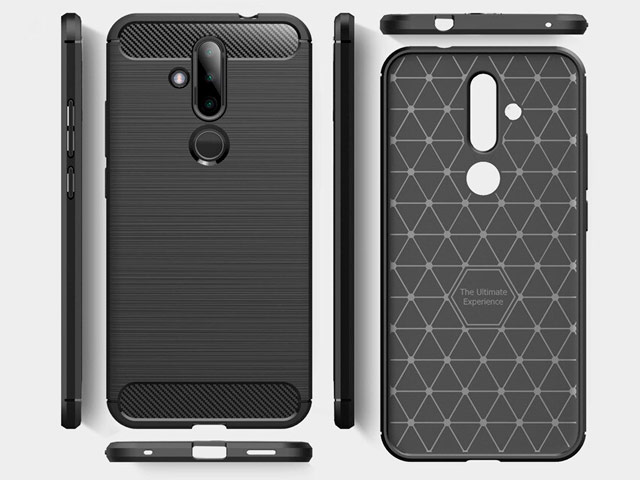 Чехол Yotrix Rugged Armor для Nokia 6.2 (черный, гелевый)