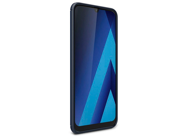 Чехол Yotrix Rugged Armor для Samsung Galaxy A70 (синий, гелевый)