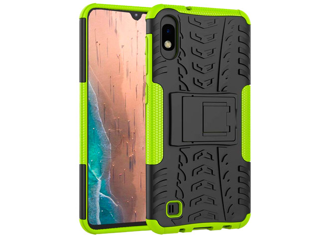 Чехол Yotrix Shockproof case для Samsung Galaxy A10 (зеленый, пластиковый)