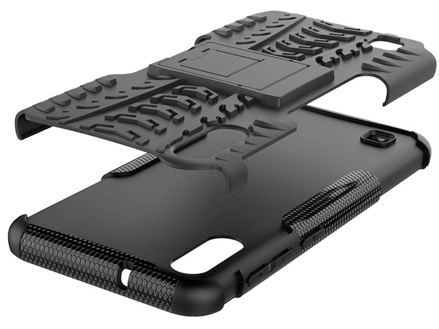 Чехол Yotrix Shockproof case для Samsung Galaxy A10 (зеленый, пластиковый)