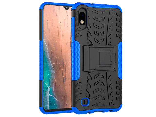 Чехол Yotrix Shockproof case для Samsung Galaxy A10 (синий, пластиковый)