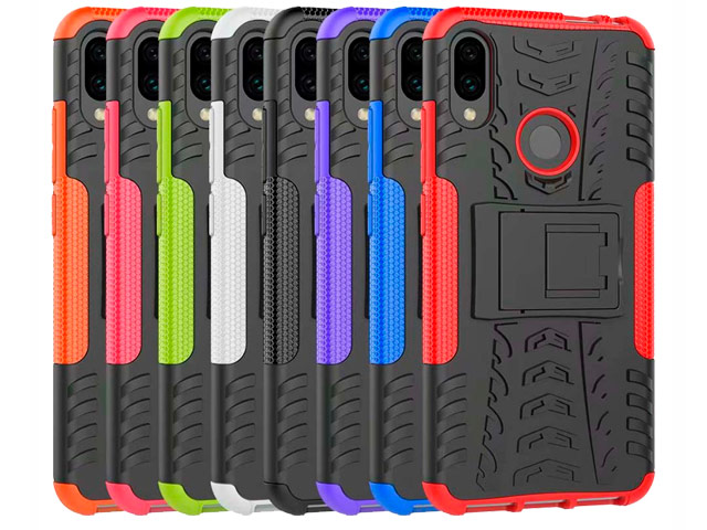 Чехол Yotrix Shockproof case для Samsung Galaxy A30 (красный, пластиковый)