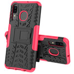 Чехол Yotrix Shockproof case для Samsung Galaxy A30 (розовый, пластиковый)