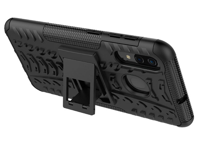 Чехол Yotrix Shockproof case для Samsung Galaxy A30 (фиолетовый, пластиковый)